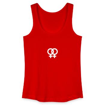 lesbian sign - Frauen Bio Tank Top - Rot - Vorne