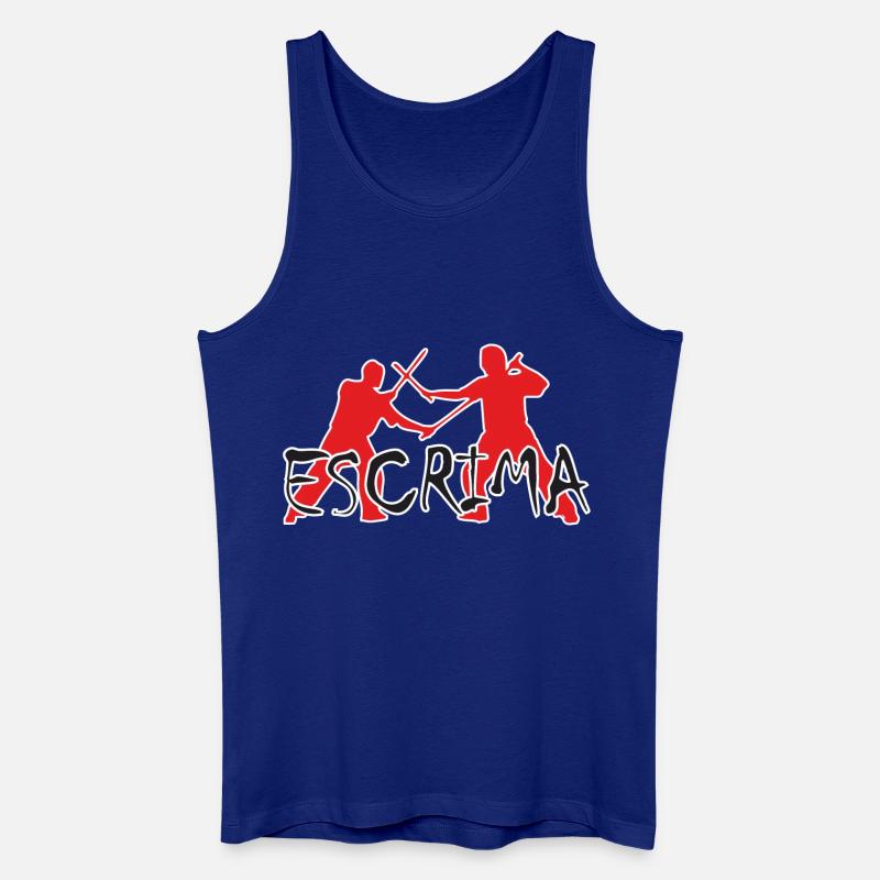 Escrima Sparring - Männer Bio Tank Top - Königsblau
