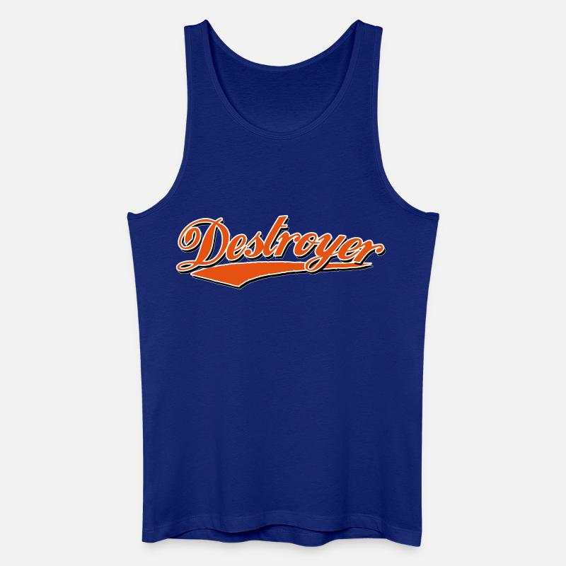 destroyer destroy zerstörer crash bandit - Männer Bio Tank Top - Königsblau