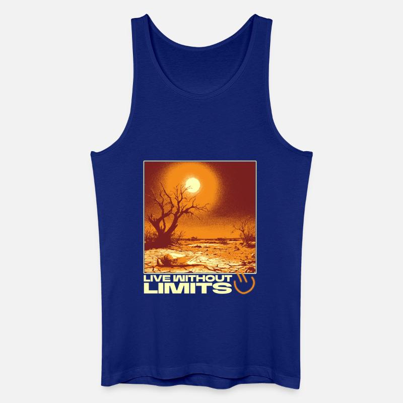 Live Without Limits – Surreal Desert Scene - Männer Bio Tank Top - Königsblau