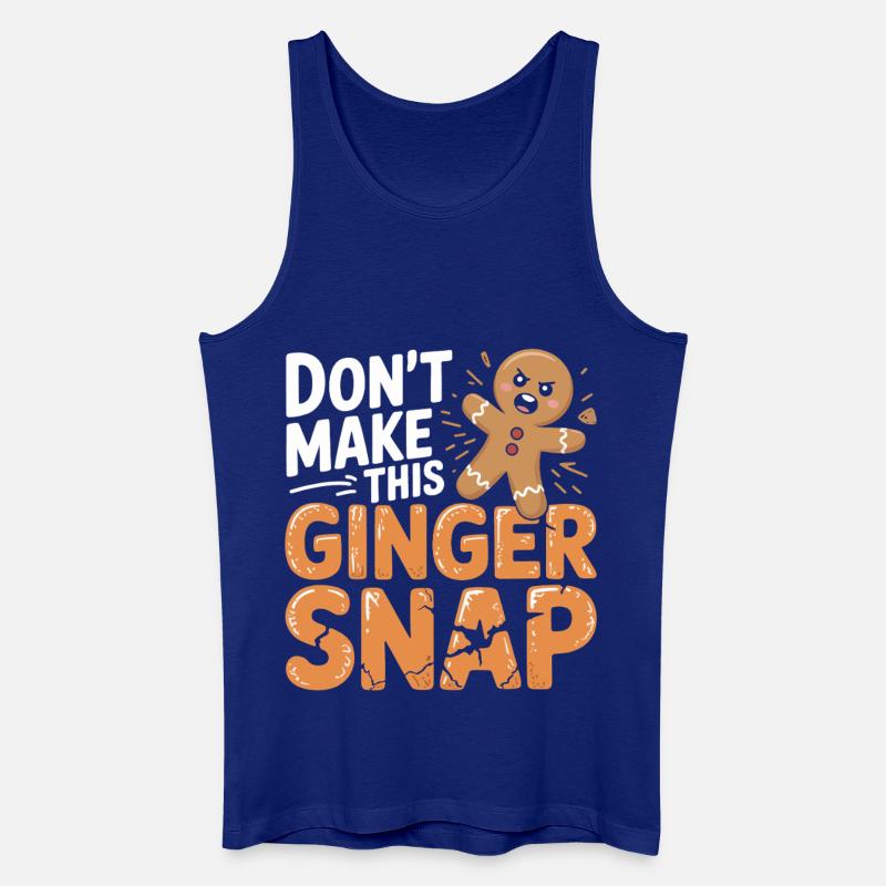 Don't Make This Ginger Snap - Männer Bio Tank Top - Königsblau