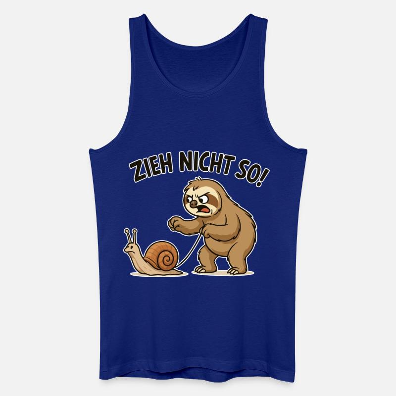 Don't pull so sloth - Men’s Organic Tank Top - royal blue
