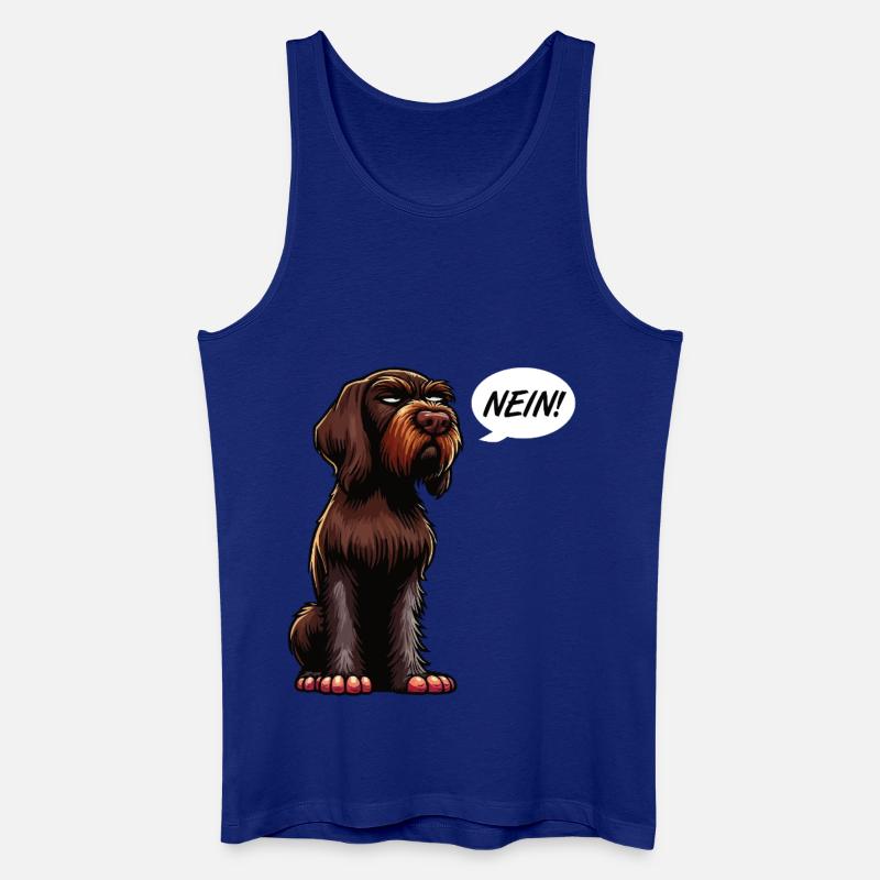 Nein Deutsch Drahthaar Deutsch-Drahthaar Besitzer - Männer Bio Tank Top - Königsblau