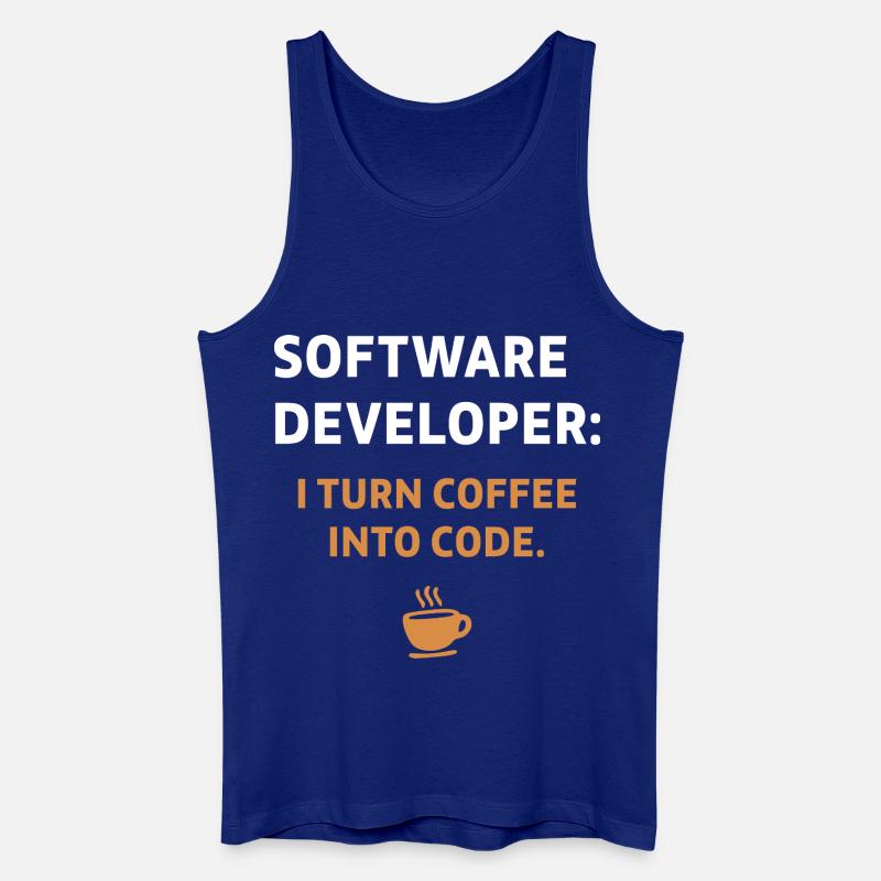 Software Developer - Coffee Edition - Men’s Organic Tank Top - royal blue