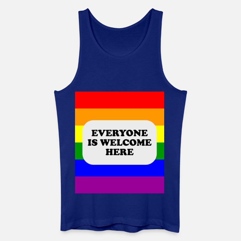 LGBT-Safe-Space-Regenbogenflagge - Männer Bio Tank Top - Königsblau