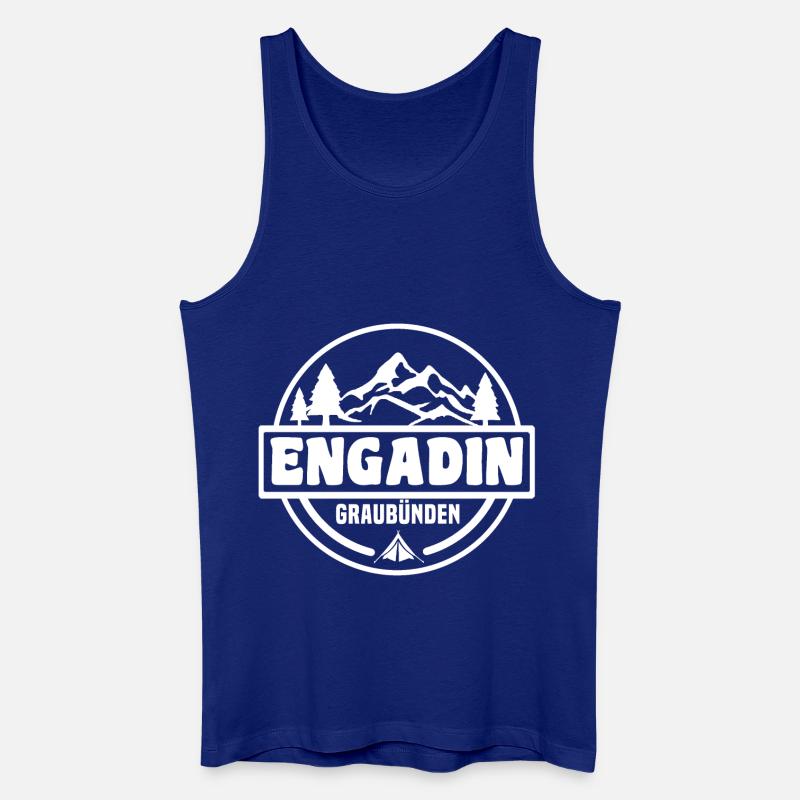 Engadin - Männer Bio Tank Top - Königsblau