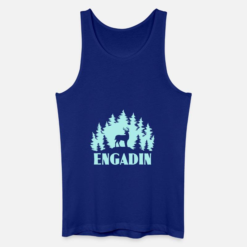 Engadin - Männer Bio Tank Top - Königsblau