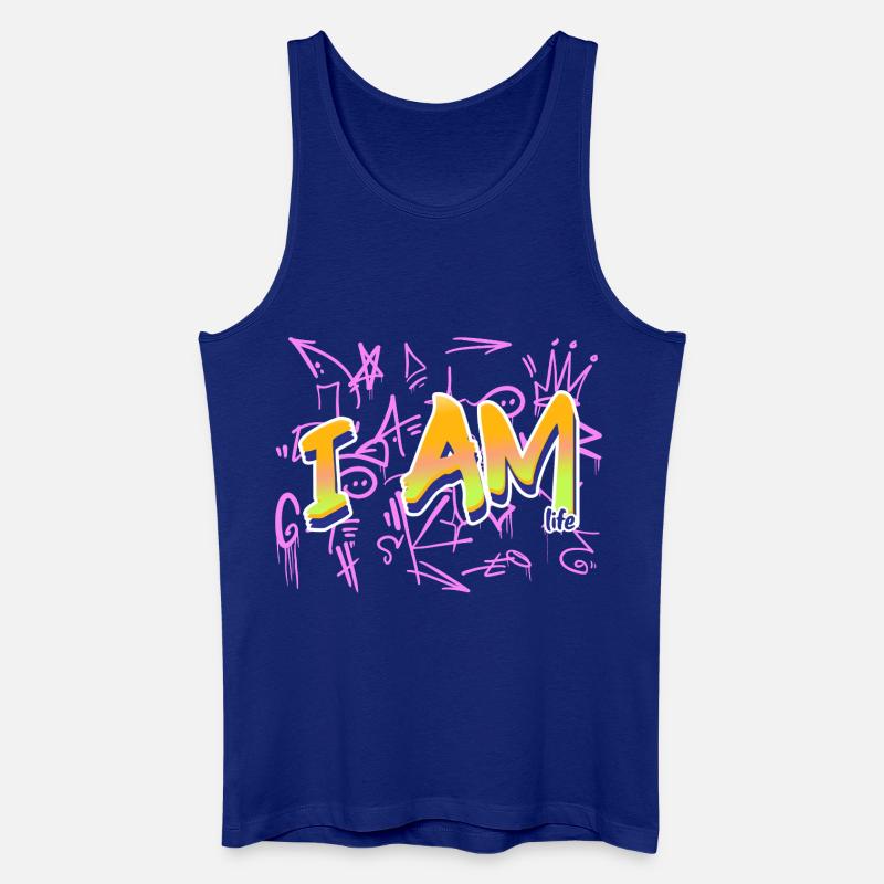 Ich bin die Lebensbotschaft - Männer Bio Tank Top - Königsblau