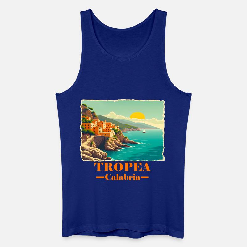 Tropea Calabria orange - Men’s Organic Tank Top - royal blue