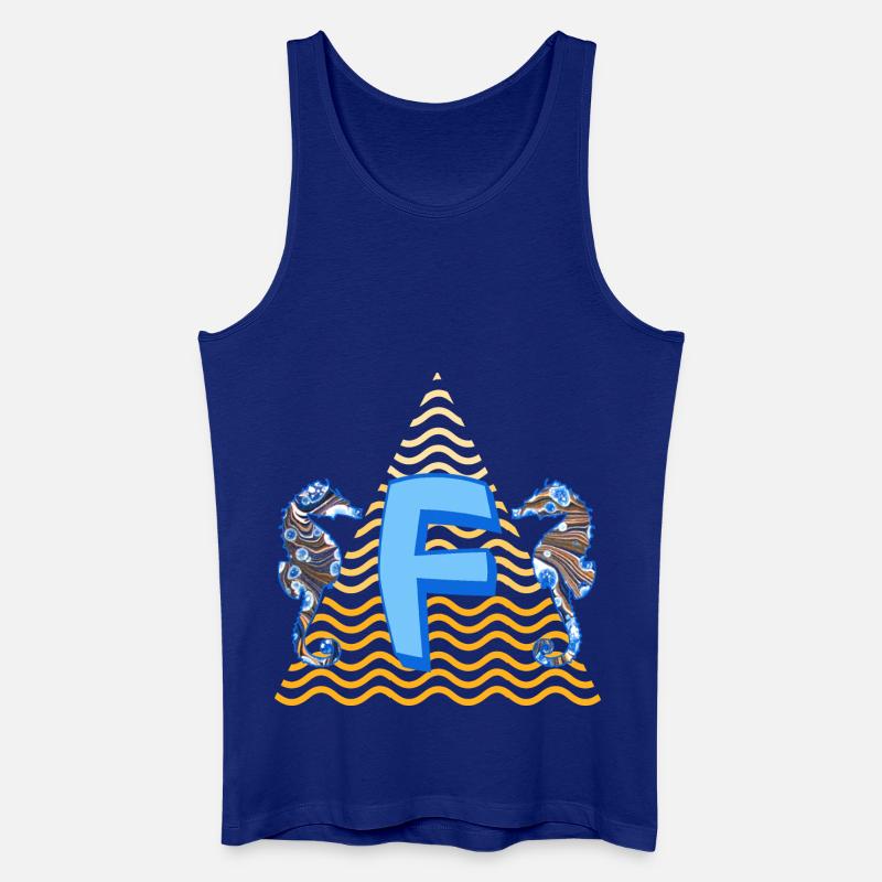 seepferdchen e 262 f - Männer Bio Tank Top - Königsblau