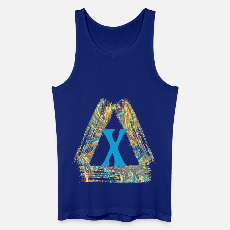 e 201 x - Männer Bio Tank Top - Königsblau