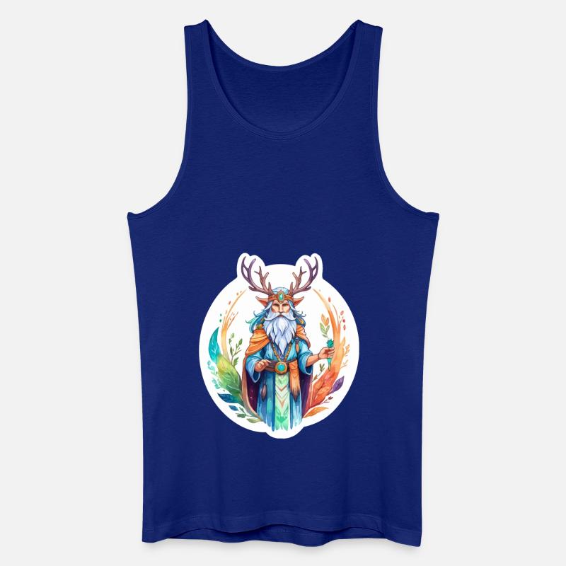 Druide Wasserfarben - Männer Bio Tank Top - Königsblau