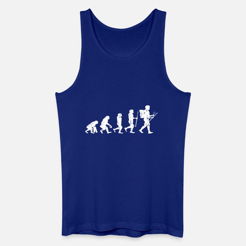 Geocaching evolution Shirt - Männer Bio Tank Top - Königsblau