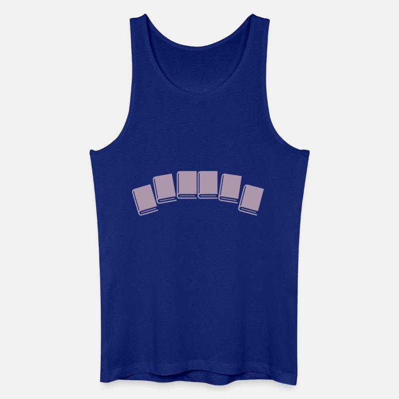 Buch Bücher lesen - Männer Bio Tank Top - Königsblau