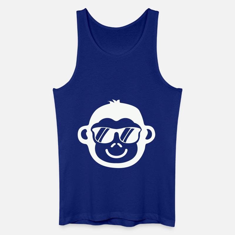 Cooler Affe - Männer Bio Tank Top - Königsblau