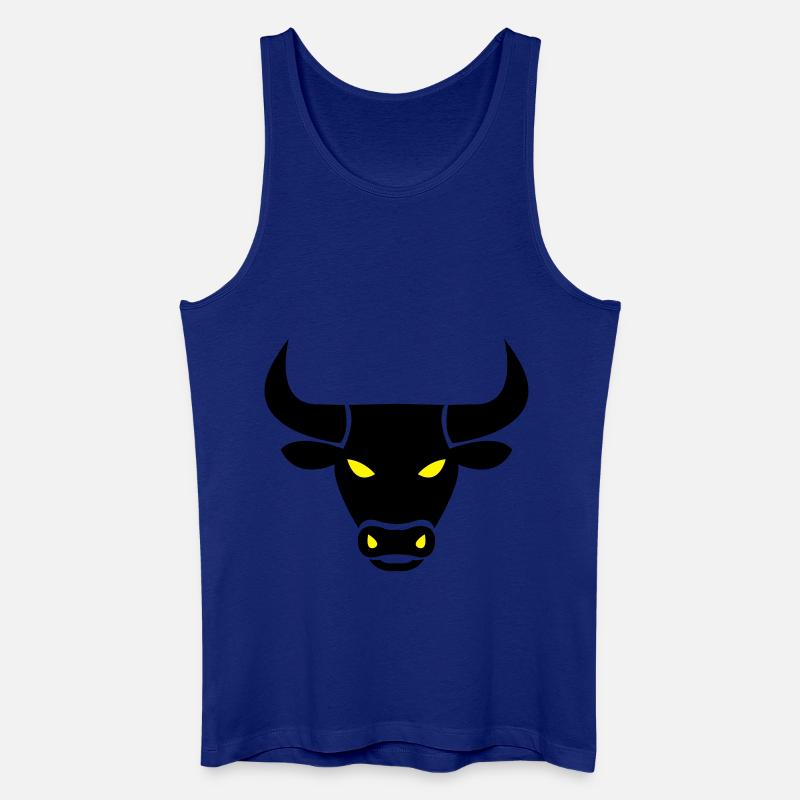 stier_002 - Männer Bio Tank Top - Königsblau