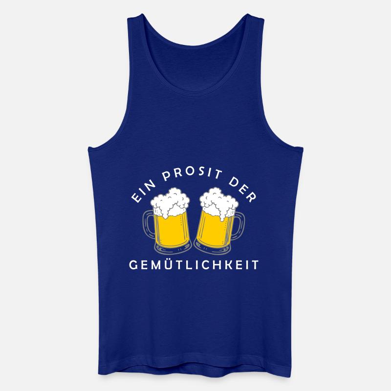 Bier - Ein Prosit der Gemütlichkeit - Débardeur bio Homme - bleu roi