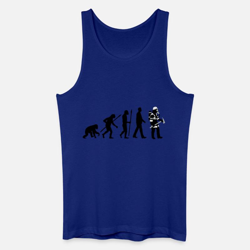 evolution_feuerwehrmann_012015_c_3c - Männer Bio Tank Top - Königsblau