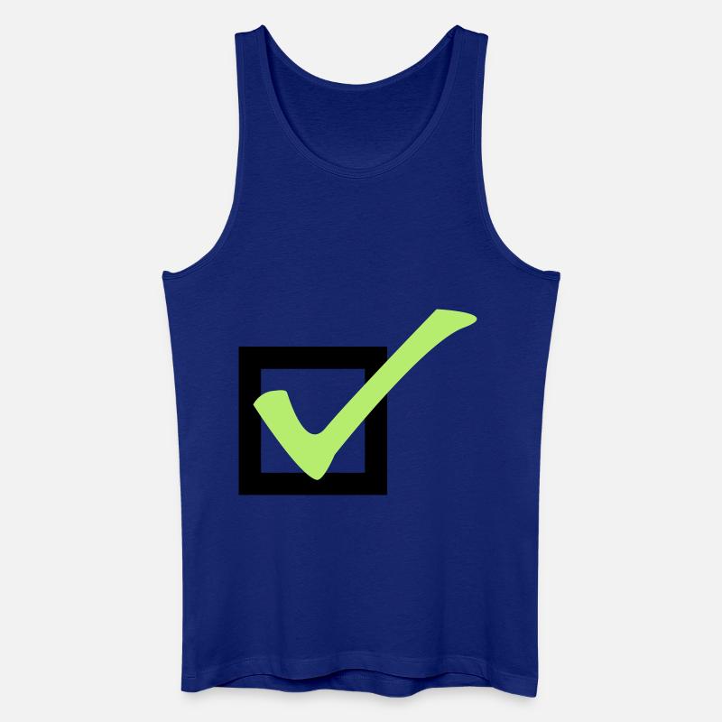 check - Männer Bio Tank Top - Königsblau