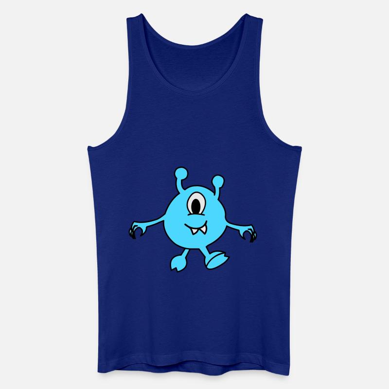 monster alien - Männer Bio Tank Top - Königsblau