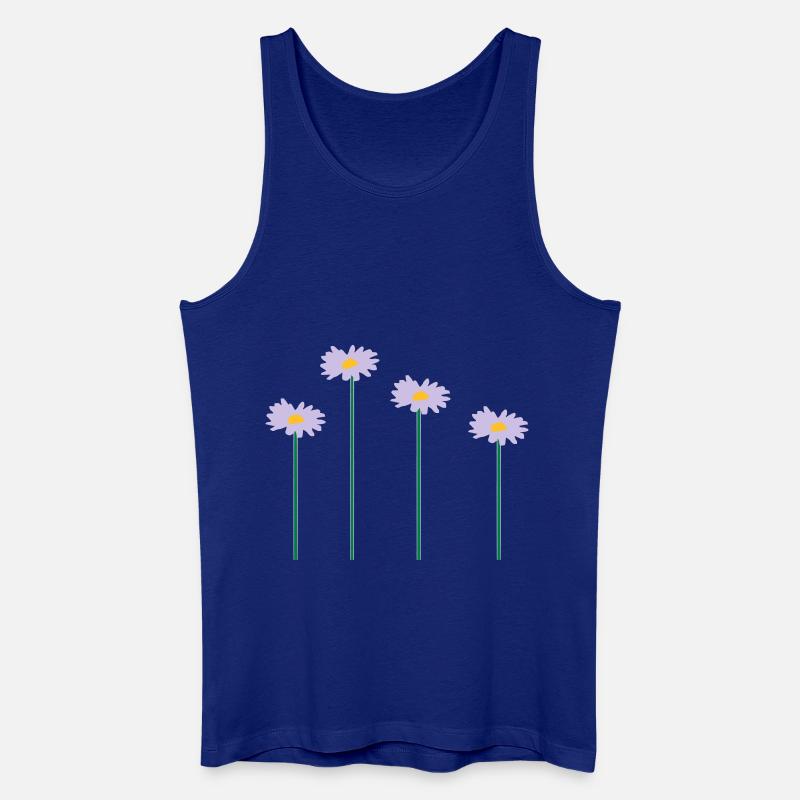 blumen - Männer Bio Tank Top - Königsblau