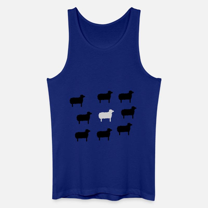 weißes Schaf - Männer Bio Tank Top - Königsblau