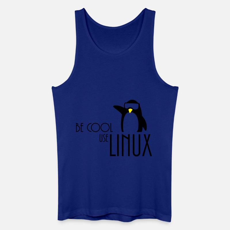 be cool use linux - Männer Bio Tank Top - Königsblau