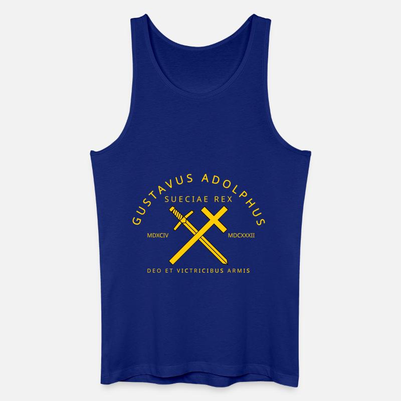 Gustav Adolf - Männer Bio Tank Top - Königsblau