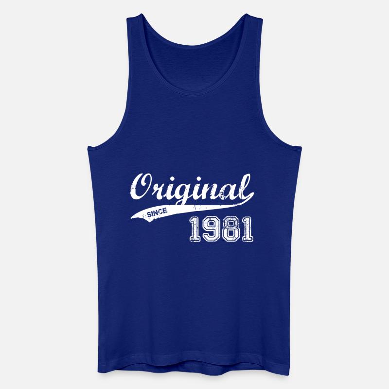 1981 - Männer Bio Tank Top - Königsblau
