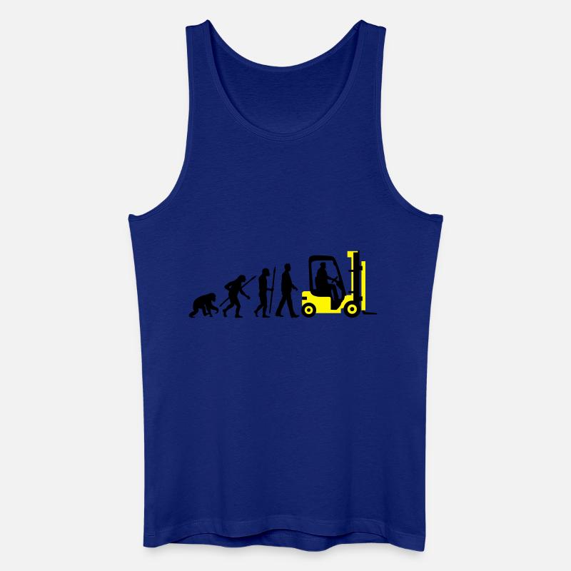 evolution_gabelstapler_122013_b_2c - Männer Bio Tank Top - Königsblau