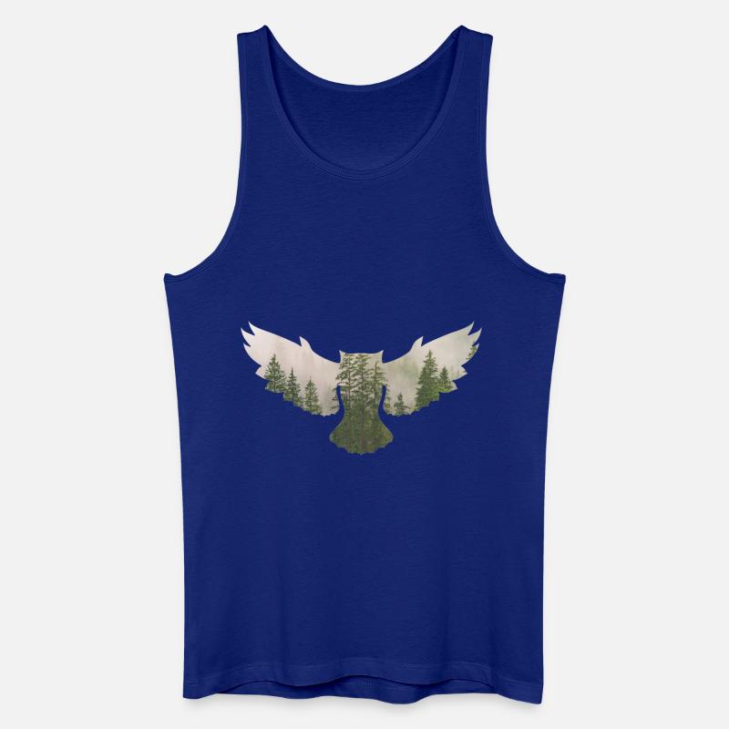 wald 3 in eule - Männer Bio Tank Top - Königsblau