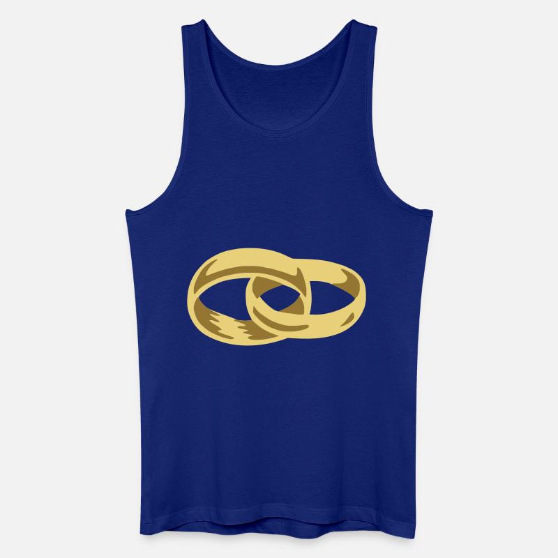 Eheringe - Männer Bio Tank Top - Königsblau