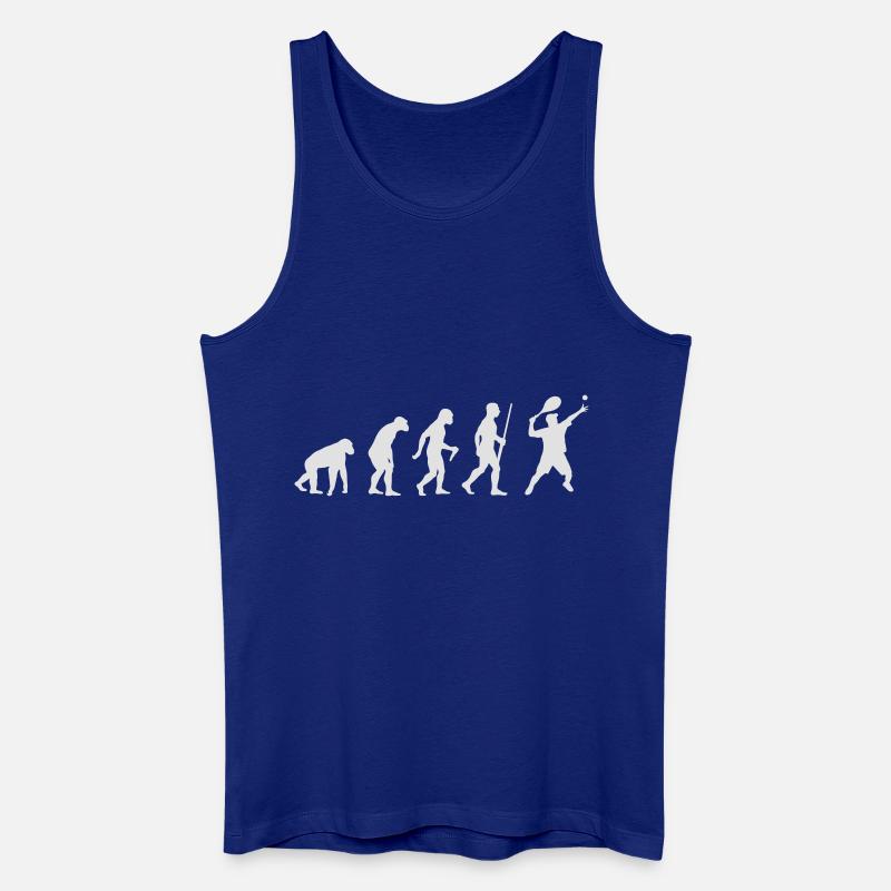 Tennis Evolution - Männer Bio Tank Top - Königsblau