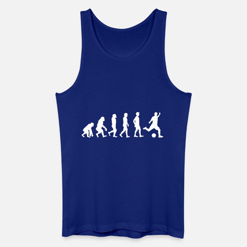 Evolution Fussball - Männer Bio Tank Top - Königsblau