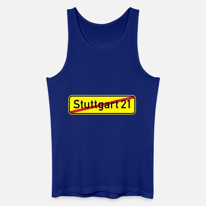 Stuttgart 21 - Männer Bio Tank Top - Königsblau