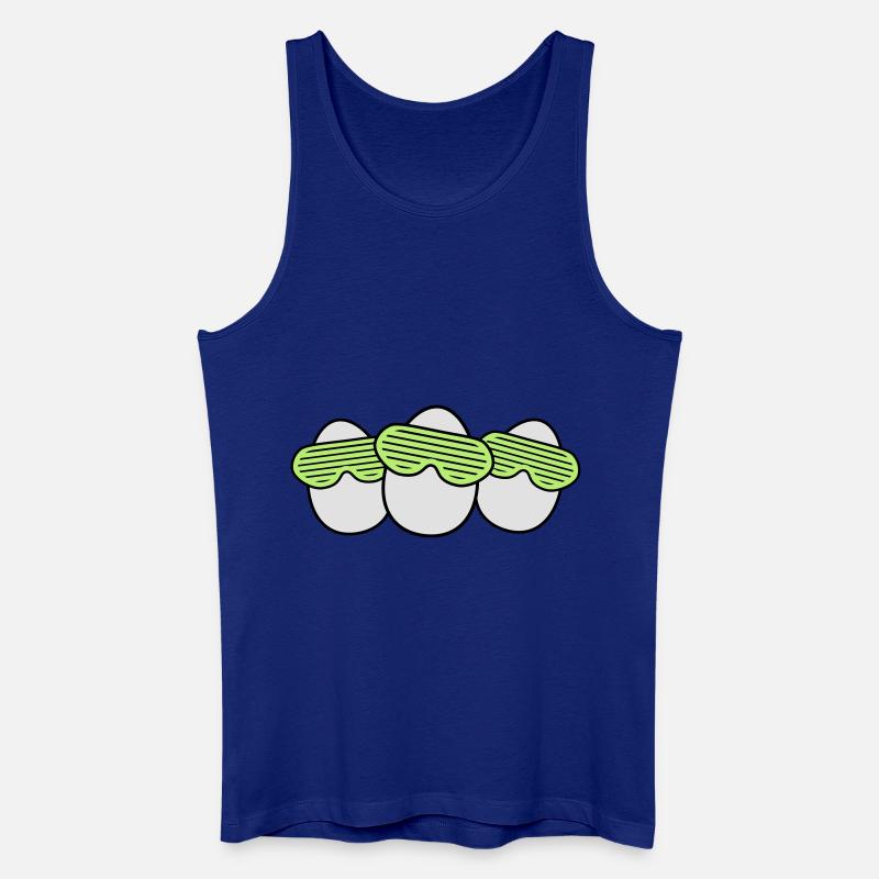 Funky Egg Crew - Männer Bio Tank Top - Königsblau