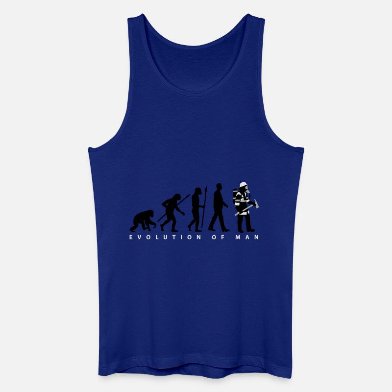 evolution_feuerwehrmann_012015_b_3c - Männer Bio Tank Top - Königsblau