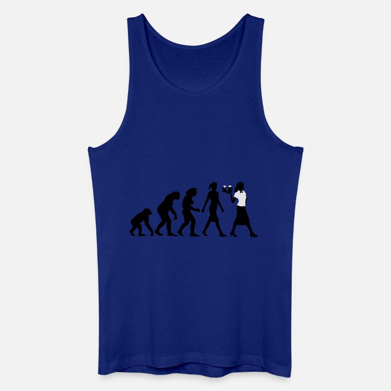 evolution_kellnerin_122013_a_2c - Männer Bio Tank Top - Königsblau