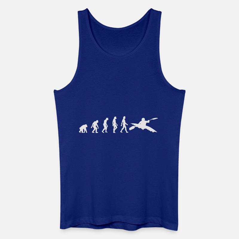 Die Evolution des Kayaking - Männer Bio Tank Top - Königsblau