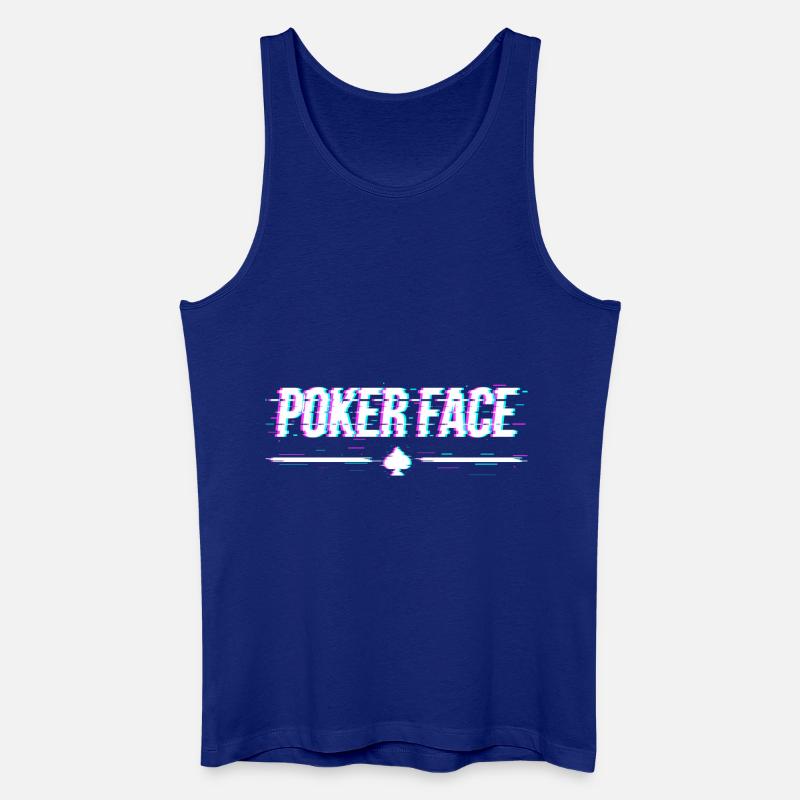 Pokerface - Männer Bio Tank Top - Königsblau