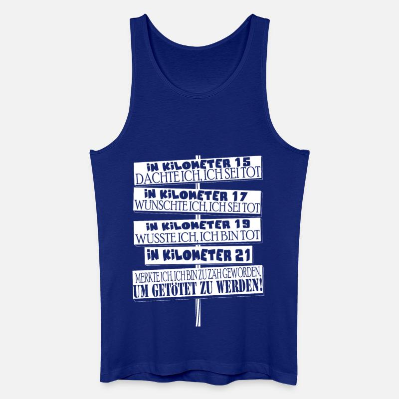 Halbmarathon-Läufer - Männer Bio Tank Top - Königsblau