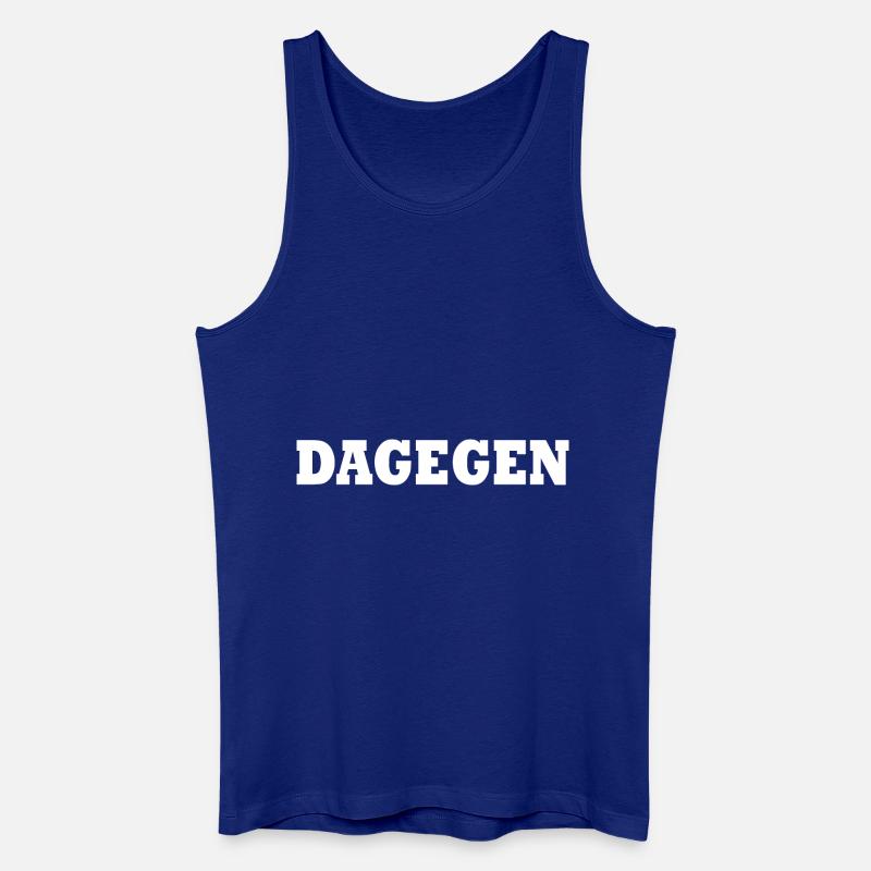 Dagegen - Männer Bio Tank Top - Königsblau