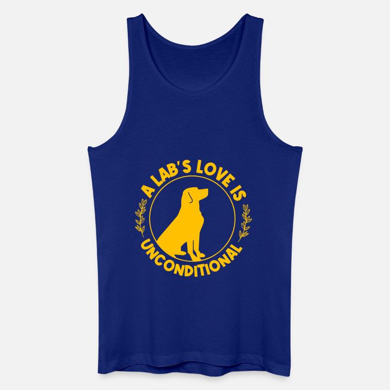 A Lab's Love is uncoditional - Männer Bio Tank Top - Königsblau