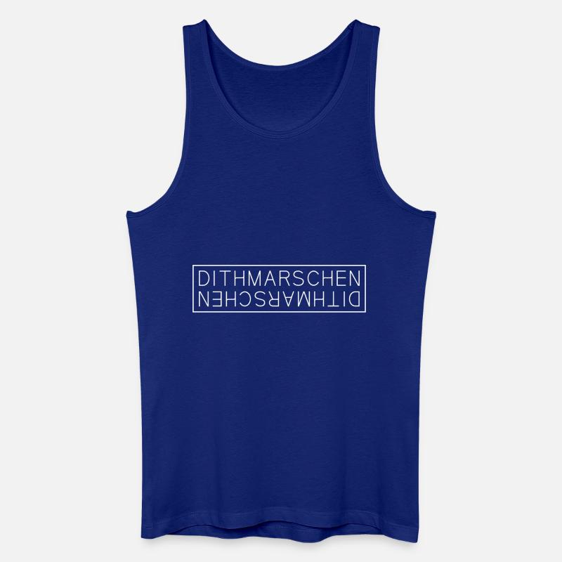 Dithmarschen - Männer Bio Tank Top - Königsblau