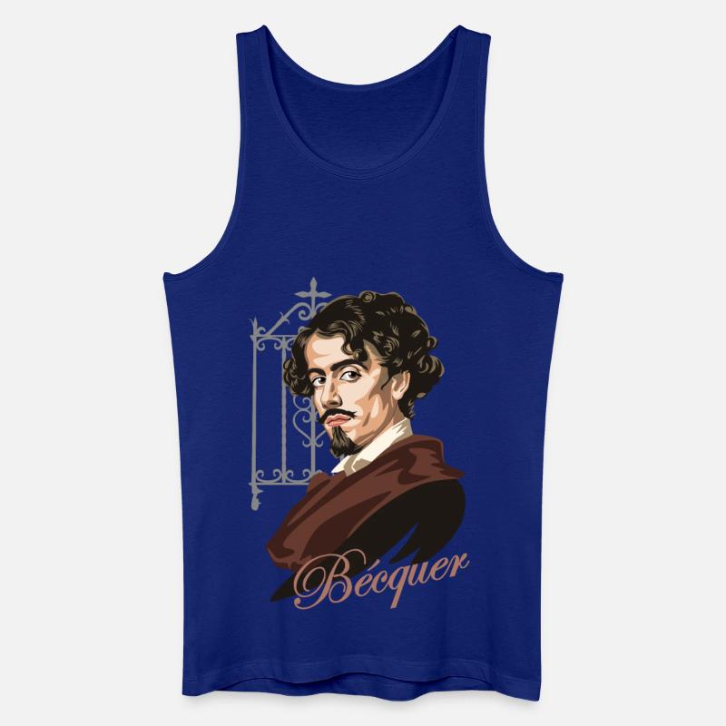 Gustavo Adolfo Bécquer - Männer Bio Tank Top - Königsblau