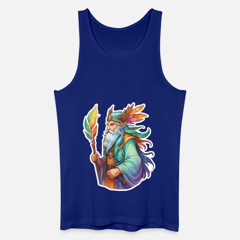 Druide Wasserfarben - Männer Bio Tank Top - Königsblau