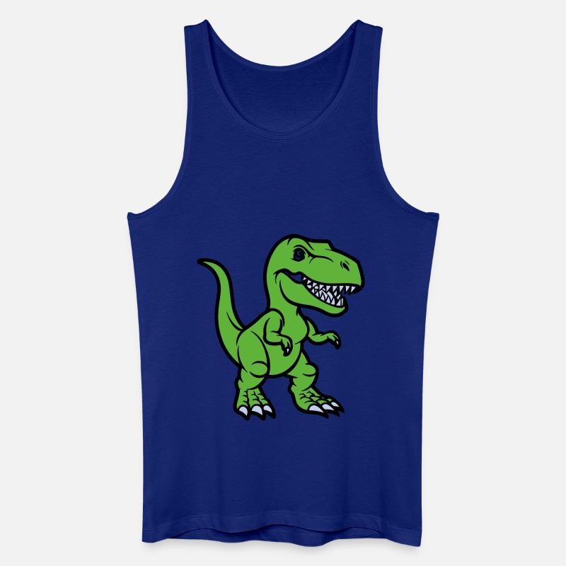 T Rex Comic dinosaurier - Männer Bio Tank Top - Königsblau