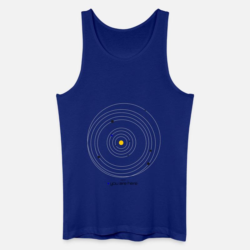 Sonnensystem - Männer Bio Tank Top - Königsblau