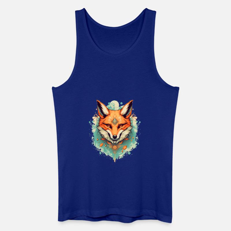 Fuchs - Männer Bio Tank Top - Königsblau