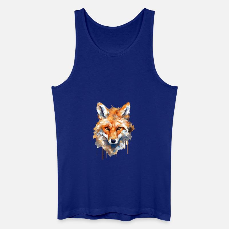 Fuchs - Männer Bio Tank Top - Königsblau